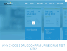Tablet Screenshot of drugconfirm.com